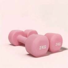 1对PVC涂层小哑铃，轻便健身器材，适合女性，用于力量训练 - 彩色 - 查看 7