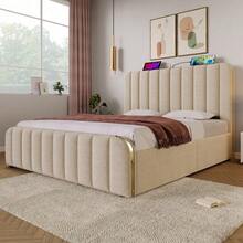 Bed Bases & Foundations - Beige + Linen + 160cm*200cm-3 - View 10