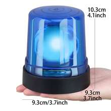 Electric Warning Light,Children's Cosplay Ambulance Firefighter And Equipment Toy Car With Flashing Lights, Sound Effects, Magnetic Attachment - Multicolor - View 4