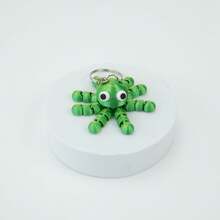 1个印花章鱼，章鱼钥匙扣，可活动关节章鱼模型挂件 - 户外展示 - 礼物交换 - 情人节、圣诞节、万圣节、复活节礼物 - 彩色 - 查看 7