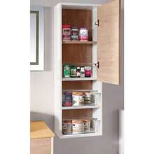 Clear Plastic Stoe Organizer Bins Wit Acrylic Li   Ken Cupboard Pantry Ses Medicine Cabinet Craft Rooms - 4.5-Inces Tall - 4 Pack - Clear - View 5