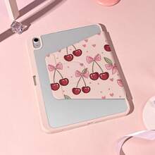 1个带笔槽的多角度磁吸支架保护套，支持自动休眠/唤醒功能，可爱平板电脑保护套，兼容Pro/Air/三星Galaxy A9/S9/S7/S10+/小米Pad/5/6/7 - 彩色 - 查看 6