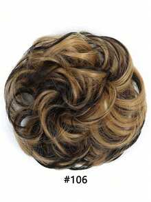 6 Inch Fluffy Bun Wig, With Elastic Hair Band, High Temperature Fiber, Suitable For All Occasions - Multicolor - View 19