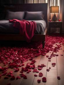 人造红玫瑰花瓣 仿真玫瑰花瓣 男女情侣款 柔软材质 仿真花 浪漫手工花 适用于婚礼派对、房间布置、浪漫求婚、节日庆典、惊喜派对、生日装饰、浴室装饰、周年纪念、婚房装饰、婚车装饰、婚礼用品、婚礼装饰 - 紅色 - 查看 6