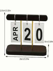 1pc Nordic Minimalist Creative Flip Calendar, Desk Calendar Ornament, Home Living Room, Dining Table, Coffee Table, Office Desk Decoration, Holiday Countdown Calendar - Single Piece - View 5
