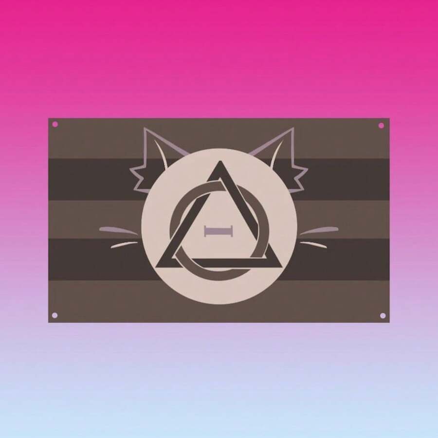 Lykoi Therian Flag - Werewolf Cat Aesthetic Therian Wall Tapestry ...