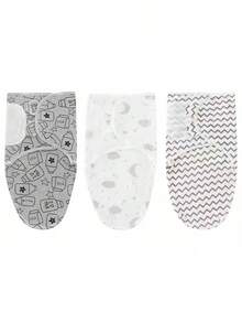 Oaoleer 3PCS BABY Swaddle 0-3 Months - Swaddles For Newborn, Adjustable Newborn Swaddling Wrap For Baby Boys And Girls, Swaddle Blanket Sleep Sack, Easy Change - Multicolor - View 24