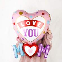 25 Stücke Herz-verknüpfter Ballon Set für den Muttertag, enthält Herz-verknüpfte Ballons, herzförmige Ballons, Latex Ballons, geeignet für Muttertagsparty, Geschenk für Mama, Geburtstagsdekoration, Feiertagsdekoration, Jahrestag, Fotorequisiten - Mehrfarbig - Übersicht 6