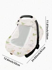 1pc Baby Basket Dust Cover, Cotton Gauze Breathable Protective Cover, Spring/Summer Baby Dust-Proof, Windproof, Sunscreen Canopy, Mosquito Net With Openable Window, Universal Fit - Multicolor - View 4