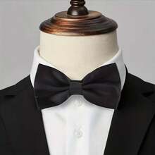 Bow Tie With Adjustable Strap For Adults And Children - Black Butterfly - View 2