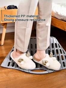 65L Large Foldable Plastic Laundry Basket With Handle, Space-Saving, Home Use Laundry Basket, Grey - Multicolor - View 11