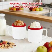Pukomc Home Ice Cream Maker 10T - The Ultimate Tool For Homemade Desserts, Smoothies And Frozen Yogurt | Removable Design For Easy Cleaning | Perfect For Home Kitchens, Summer Parties And Beginners! - US A Type Plug(110-127V) - View 3