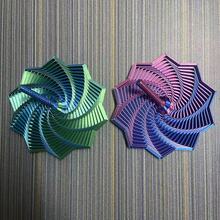 3D Printed 11cm Sensory With Handle, Hypnotic Visual And Stress Relief Toy, Satisfying Visual Experience, Office Stress Relief Toy, New Year Gift - Multicolor - View 16