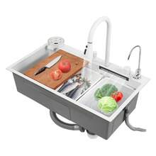 YUNRUX Kitchen Sinks - White - View 1