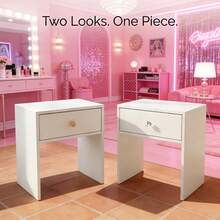 Bedside Table, Modern Style Bedroom Side Table With Storage, Nightstand, Suitable For Living Room And Small Office Spaces (White) - trắng - Xem 4
