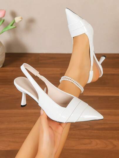 Western Style Wedding Office Headwear Sandals, New Summer Sexy Strap High Heel Shoes, Thin Heel French Elegant Formal Dress Shoes For Women
