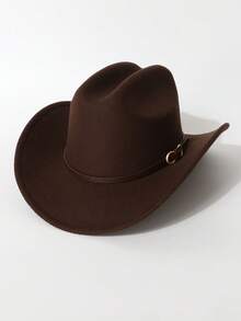 1 件经典优质羊毛毡牛仔帽，透气侧开衩，适合西部主题活动、音乐节、派对、日常穿着，时尚百搭 - 禮帽 - 查看 21