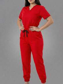 Scrub Sets - Red - View 5