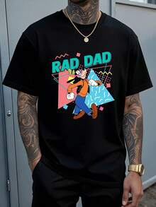 Disney Goofy And Max Cool Matching T-Shirts, Disney Men's T-Shirts, Disney World Father's Day T-Shirts, Family Vacation T-Shirts. - Black - View 1