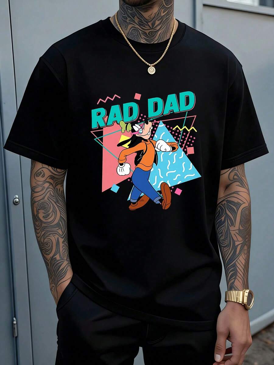 Disney Goofy And Max Cool Matching T-Shirts, Disney Men's T-Shirts, Disney World Father's Day T-Shirts, Family Vacation T-Shirts. - Black - View 1