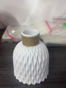 1pc Plastic Vase With Wavy Texture Design, Minimalist Nordic Style High-Quality Appearance, Lightweight And Durable, Purely For Decoration, Suitable For Living Room, Desk, Bedroom, Entryway, Photography Props, Applicable Scenes: Living Room, Desk, Bedroom, Study, Entryway, Home Decor - Multicolor - View 15