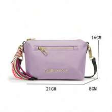 Bolso de hombro LOLA, bolso bandolera BIMBA, clutch de mujer, bolso cuadrado pequeño ligero y sencillo, bolso de mujer, cartera - Beis - Ver 2