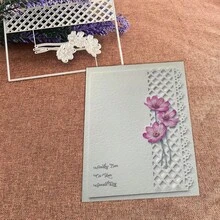 1 Piece Grids And Flower Scrapbooking Die - Ideal For Papercrafting, Card Making, Scrapbooking And DIY Album Decorating, The Die Features Metal Construction. - Multicolor - View 5