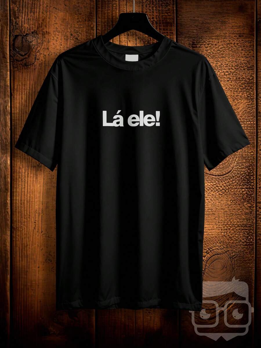 T-Shirt La Ele Mil Vezes Brazilian Meme Funny Phrase REF 3450 VEST NERD - Black - View 1