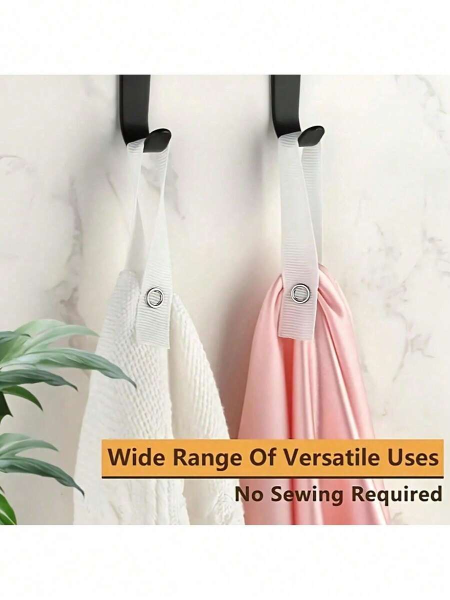10Pcs Hanging Towels Clip, Towel Hanger, Hand Towel Hook For Home Kitchen Bathroom Hanging Towels - Multicolor - View 1