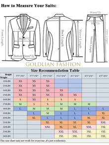 Men's 3-Piece Suit With Rhinestone Lapel, Slim Fit Blazer And Pants Set, Formal Business Wedding Prom Tuxedo With White Dress Shirt - Màu Đỏ Sâu - Xem 3