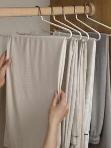 20/10/5pcs Pants Hangers Space Saving Open Ended Metal Pant Hangers Non Slip Jean Hangers For Men And Women Closet Storage Organizer For Clothes Leggings Slacks Trouser Ties Wardrobe Essentials Perfect Gift Ideas - Multicolor - View 4