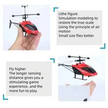 Dron RC Recargable, Helicópteros RC Resistentes a Caídas, Juguetes para Niños (Sin Batería ni Control Remoto) MNBF - Azul - Ver 4