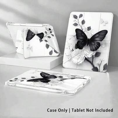 Painted Effect Acrylic Crystal Tablet Case, 3+Y Fold Anti-Bend, Compatible With Honor, Matepad, Apple, Suitable For Back To School, Valentine's Day, Compatible With Samsung Galaxy Tab A9 Plus/A11/A11 PLUS And Other Models