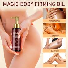Body Firming Oil – Nourishing & Hydrating Dry Oil With Vitamin E & Natural Oils, Fast-Absorbing Serum For Crepe Skin, Helps Improve Elasticity & Smooth Skin Appearance, Full Body Care, 120ML - Shea Butter - View 4