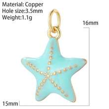 1件铜质创意新款时尚简约优雅配饰，DIY手链、包包、项链、耳环工艺组件 - 彩色 - 查看 16