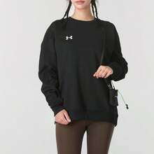 Under Armour Crewneck Sweatshirt/Pullover, Knitted, Unisex, Daily Wear, Commuting, 24600304-001 - Black - View 1