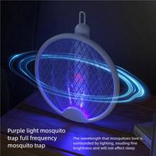 OBOVAY 可折叠电动蚊拍，带紫外线灯，USB充电，300mAh - 多色 - 查看 9