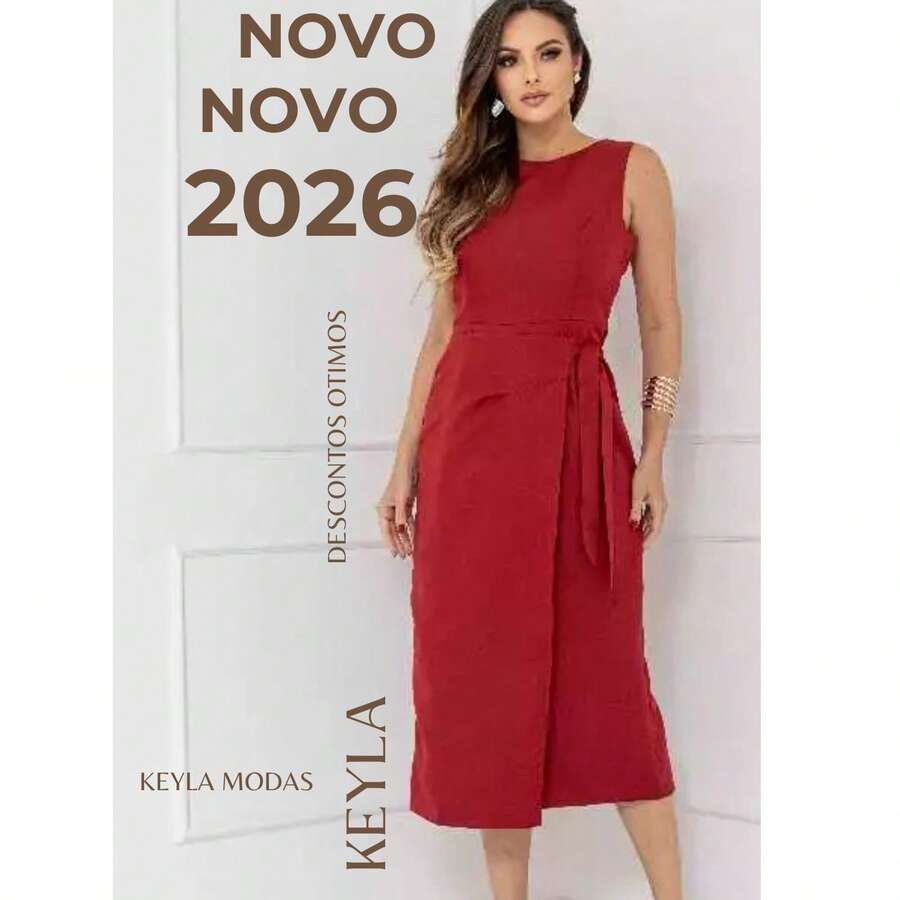 Women's Luxury Tailored Dress, Elegant With Tie Closure | Zipper | Comfortable And Stylish - 紅色 - 查看 1