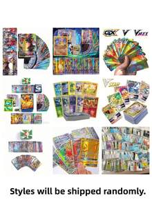 300 Thẻ trò chơi, Thẻ chiến đấu quà tặng cho người hâm mộ Anime, Thẻ học, Thẻ bài (Bộ V VMAX, Thẻ GX hiếm, Thẻ trò chơi Anime, Thẻ túi phụ, Thẻ học, Quà tặng ngày lễ cho người lớn, Đồ dùng tiệc tùng, Phụ kiện ngày lễ, Đồ dùng tiệc sinh nhật, Quà tặng sinh nhật, Đồ trang trí thủ công, Quái vật bỏ túi, Thẻ sưu tầm, Thẻ cổ điển, Thích hợp cho các bữa tiệc và quà tặng sinh nhật (Kiểu ngẫu nhiên)) - Nhiều màu - Xem 10