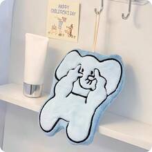 1条/小狗/小猪/大象图案挂式手帕，可爱超强吸水加厚，可用于厨房/卫生巾/客厅。 - 彩色 - 查看 12