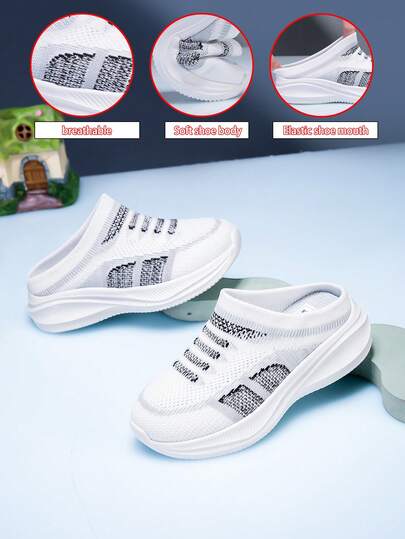 2026 New Children & Teenagers' Fashion Casual Cute Durable Anti-Slip Soft Breathable Mesh Slip-On Outdoor & Indoor Walking Sneakers