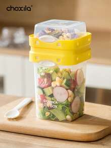 choxila 1 Bát sữa chua/Bát yến mạch ăn sáng - Bát đa năng dùng để đựng salad, tráng miệng và đồ ăn nhẹ, phù hợp cho gia đình sử dụng, kèm thìa. Đây là món quà tựu trường hoàn hảo. - cốc salad - Xem 2