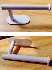 Wall-Mounted Toilet Paper Holder, No Drilling Required, Suitable For Kitchen And Bathroom - Multicolor - View 10