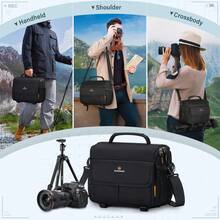 Camera Sling Bag Water-Repellent Shockproof DSLR/SLR Small Camera Bag With Adjustable Strap Crossbody Camera Case For Women And Men - Black - View 8