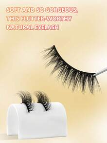 MAANGE 10Pairs Of Half Eye Natural Cross Full False Eyelashes,Fluff Slim For Everyday Use Manga Eyelashes, Travel Essentials,Elongated Eye Tail,Eyelashes,Lashes,Fake Lashes - Black - View 8