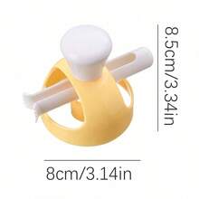 1pc Silicone Donut Mold, Hollow Cake Baking Mold For Home Use - Yellow - View 5