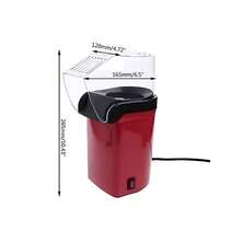 Electric Popcorn Maker (110v) Hot Air Machine Makes Popcorn Without Oil Quickly - 紅色 - 查看 5