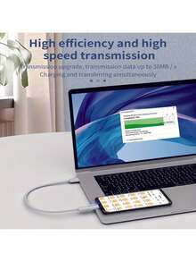 2 piezas, Adaptador hembra Lightning a USB-C macho, apto para carga y transmisión de datos, 2 piezas Adaptador hembra a USB-C macho, compatible con iPhone 15 Pro/Pro Max/Plus - blanco plateado - Ver 2