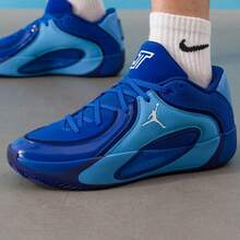 Nike 男子JORDAN TATUM 4 PF 塔圖姆4 實戰籃球鞋 - 藍色 - 查看 3