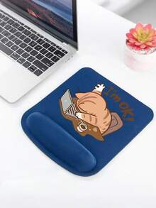 Ergonomic Wrist Support Square Mouse Pad With Cute Work Cat Pattern Design, Available In Multiple Colors; High Quality Eva Material, Comfortable And Soft, Good Air Permeability, Elastic, Anti Slip Memory Foam Mouse Pad - View 8